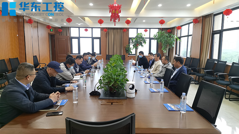 华东工控接待尚源集团代表实地参观考察