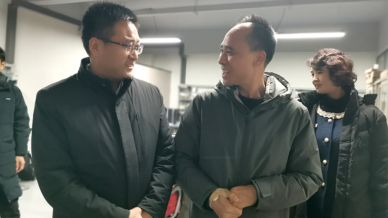 高新区党工委副书记王德敏一行莅临华东工控调研企业发展情况
